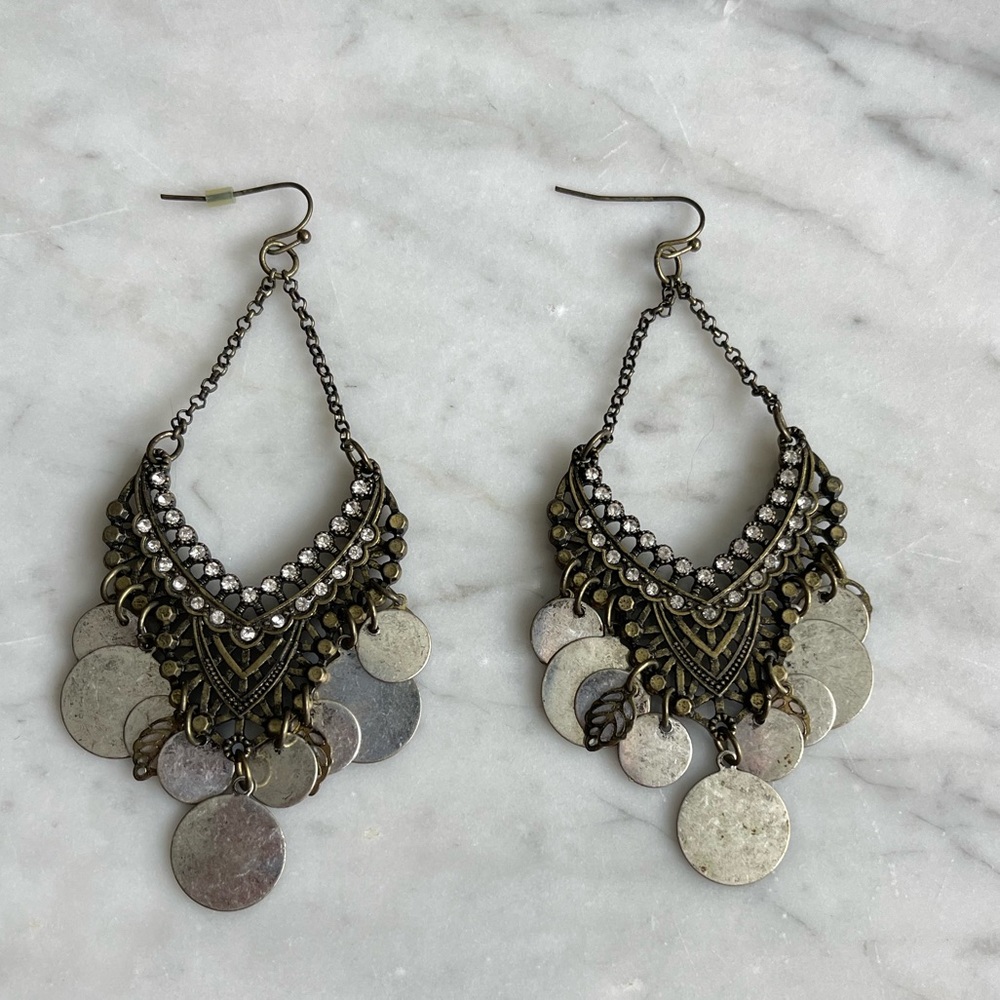 Buckle Bronze Earrings